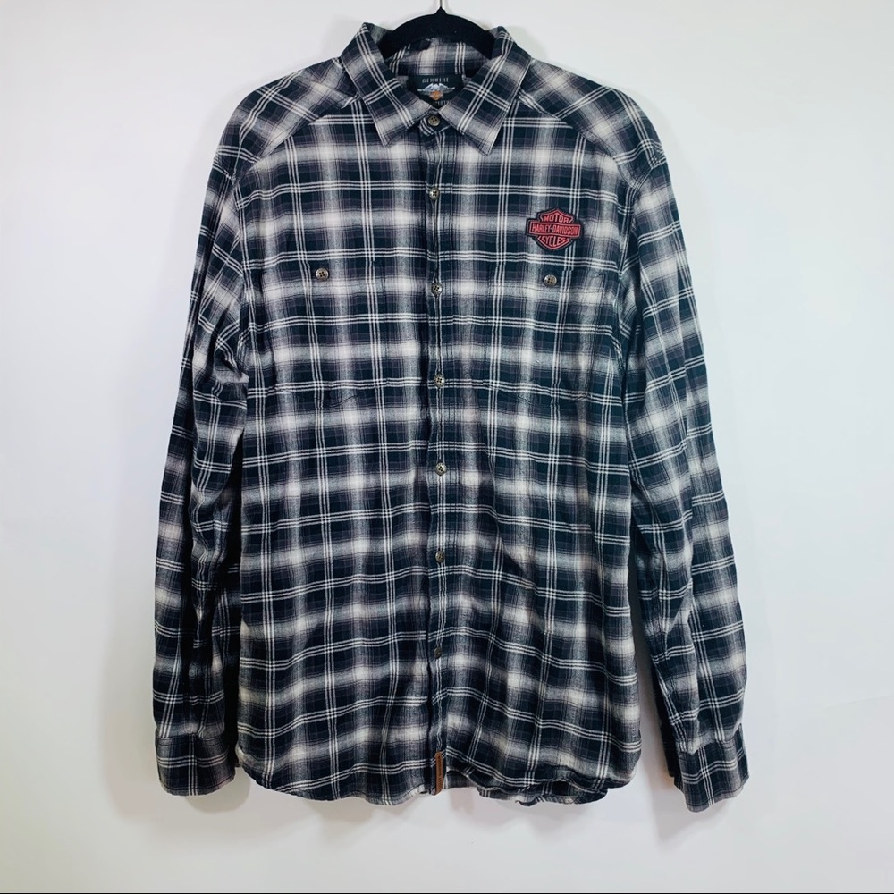 Harley Davidson Men’s Plaid Long Sleeve Shirt